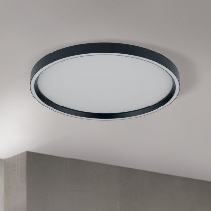 Iluminação de teto LED com regulação MASCA LED/36W/230V 2700/3350/4000K diâmetro 40 cm preto