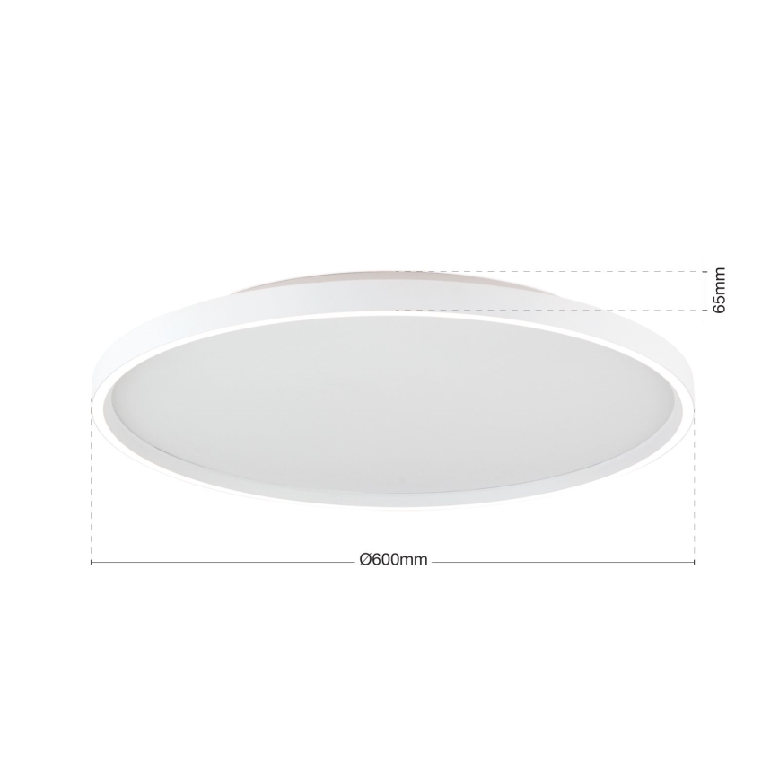Luminária de teto LED dimmerizável MASCA LED/47W/230V 2700/3350/4000K diâmetro 60 cm branca