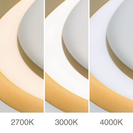 Iluminação de teto LED com regulação MANTA LED/38W/230V 2700/3000/4000K diâmetro 45 cm dourado