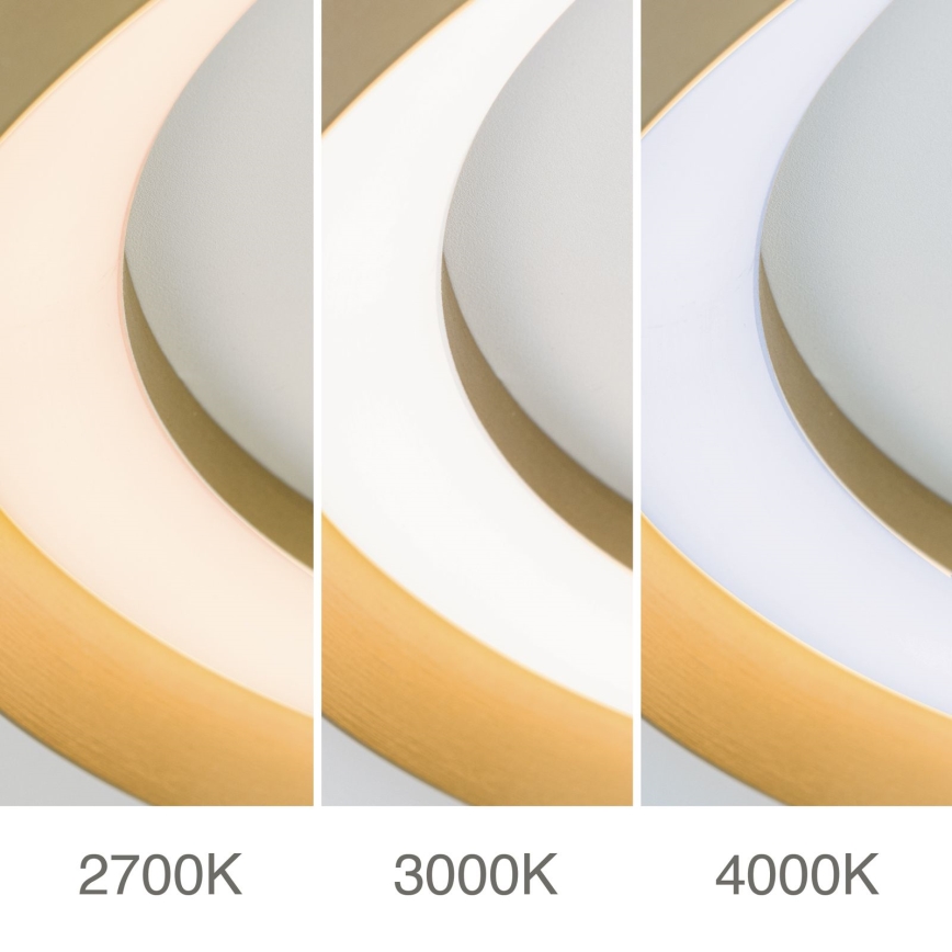 Iluminação de teto LED com regulação MANTA LED/38W/230V 2700/3000/4000K diâmetro 45 cm dourado
