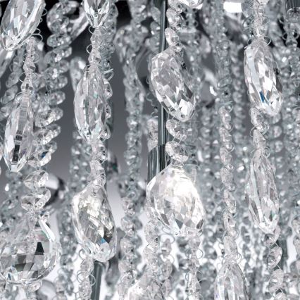 Iluminação de teto em cristal CELESTE 12xG9/40W/230V diâmetro 75 cm cromado brilhante