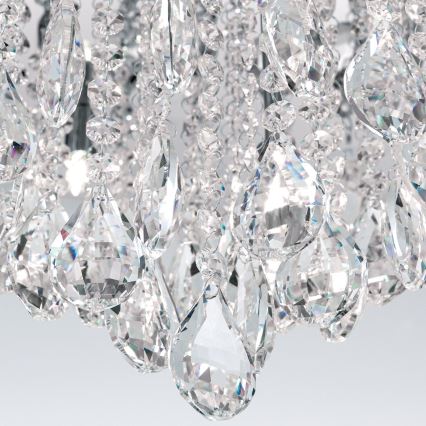 Iluminação de teto em cristal CELESTE 12xG9/40W/230V diâmetro 75 cm cromado brilhante