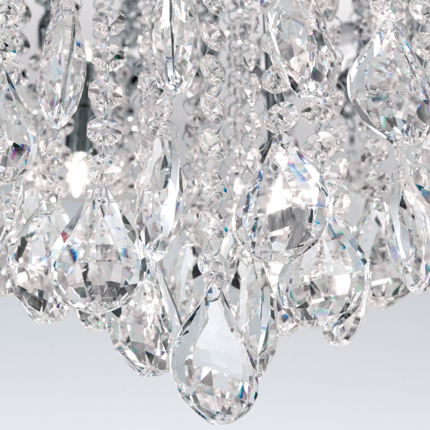 Iluminação de teto em cristal CELESTE 12xG9/40W/230V diâmetro 75 cm cromado brilhante