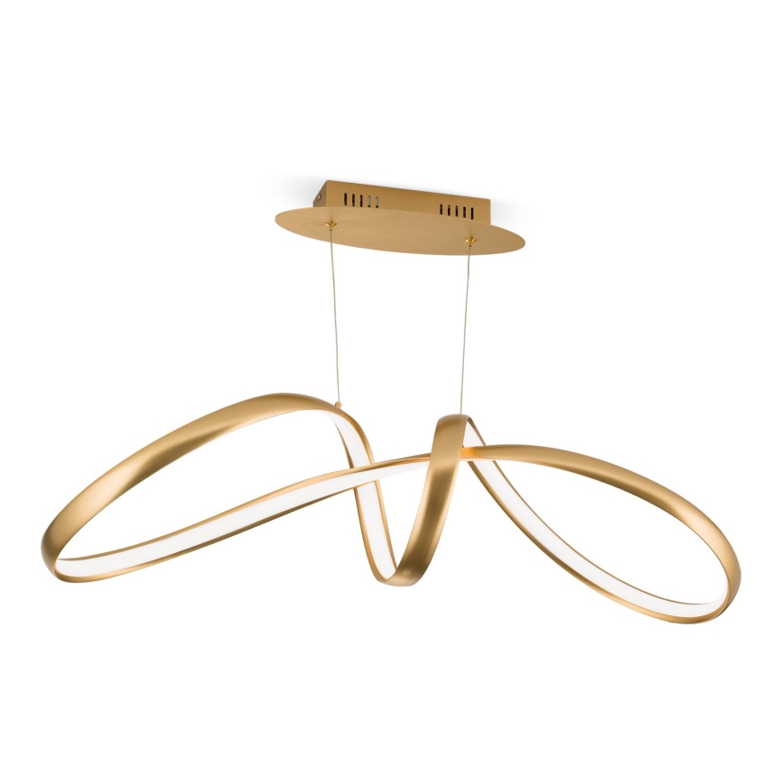 Candeeiro suspenso LED com regulação CIRCUS LED/36W/230V dourado