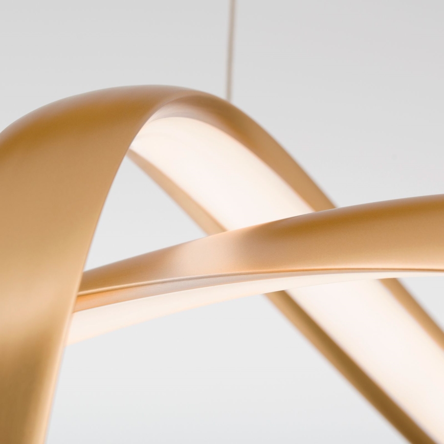 Candeeiro suspenso LED com regulação CIRCUS LED/36W/230V dourado