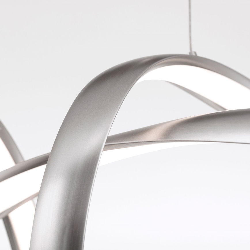 Candeeiro suspenso LED com regulação CIRCUS LED/36W/230V prateado