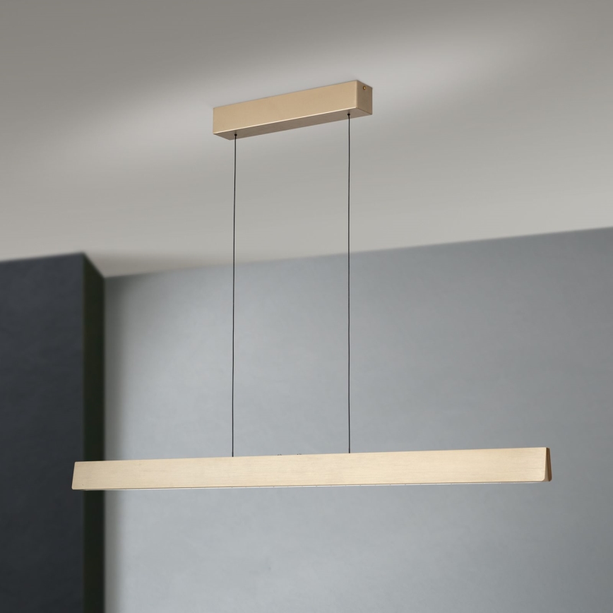 Candeeiro suspenso LED com regulação TARA LED/44W/230V 2700/3800/4500/5700K dourado