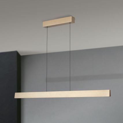 Candeeiro suspenso LED com regulação TARA LED/44W/230V 2700/3800/4500/5700K dourado