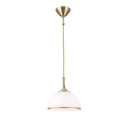 Candeeiro suspenso OLD LAMP 1xE27/40W/230V branco/latão