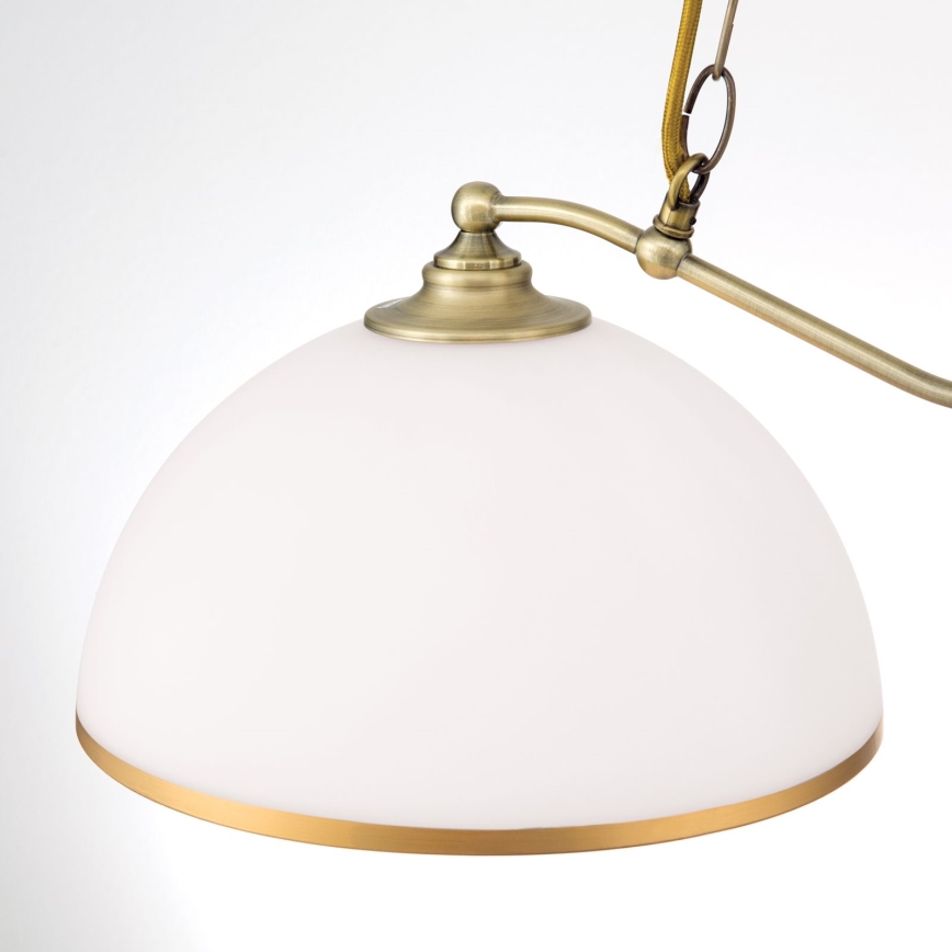 Candeeiro suspenso OLD LAMP 2xE27/40W/230V branco/latão