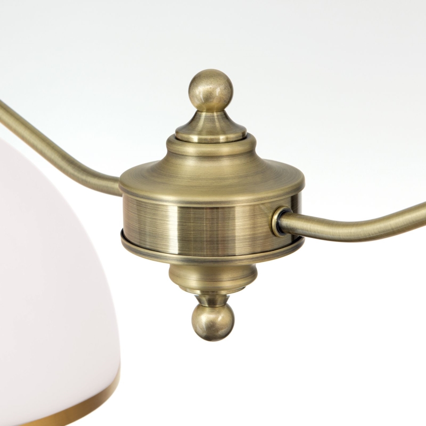 Candeeiro suspenso OLD LAMP 2xE27/40W/230V branco/latão