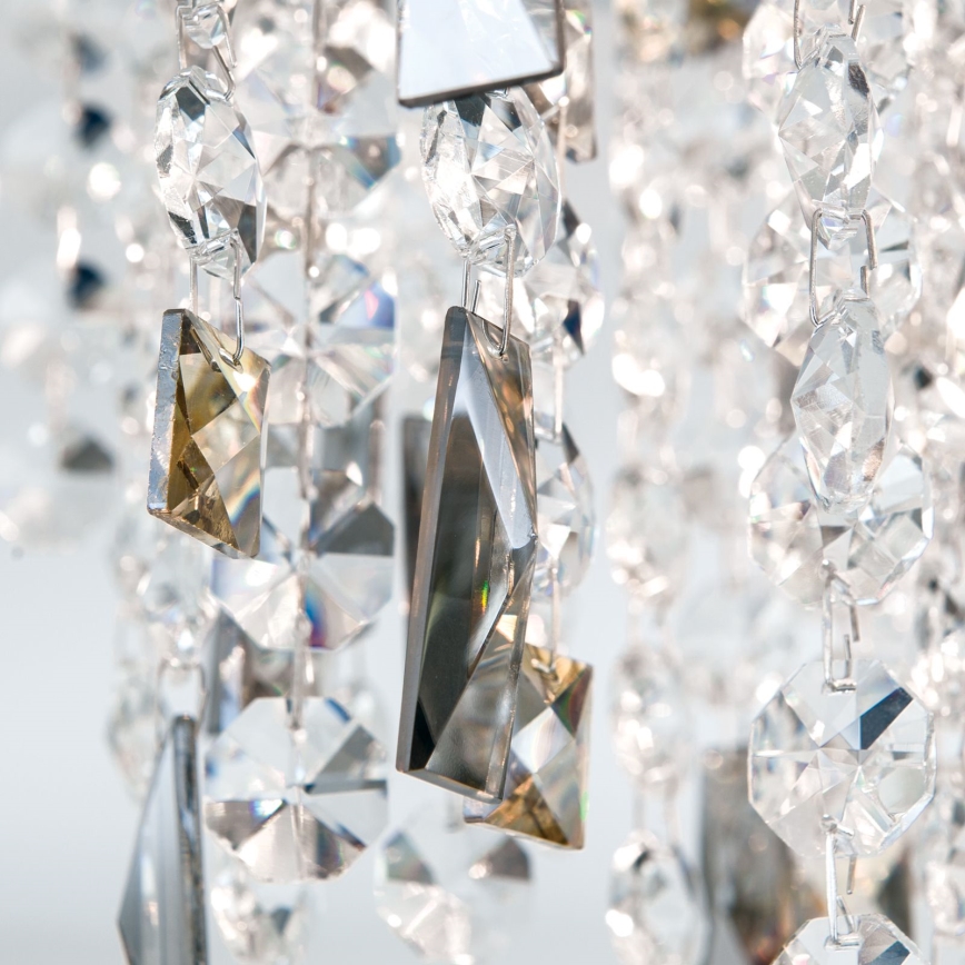 Iluminação de teto de cristal CRYSTALRIVER 21xG9/40W/230V cromado brilhante