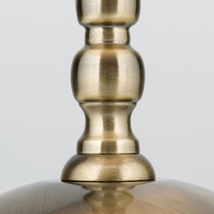 Candeeiro de mesa TONIA 1xE27/60W/230V diâmetro 25 cm branco/bronze