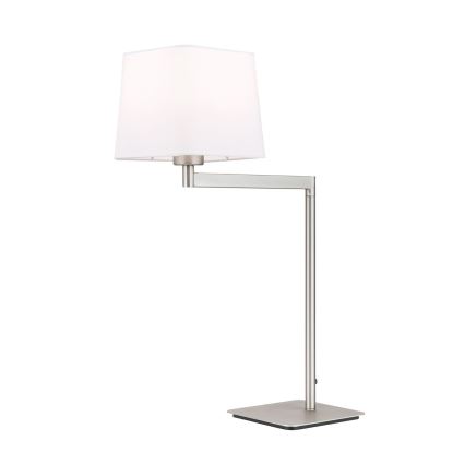 Candeeiro de mesa CARLTON 1xE27/40W/230V branco/cromado mate