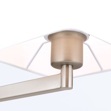 Candeeiro de mesa CARLTON 1xE27/40W/230V branco/cromado mate