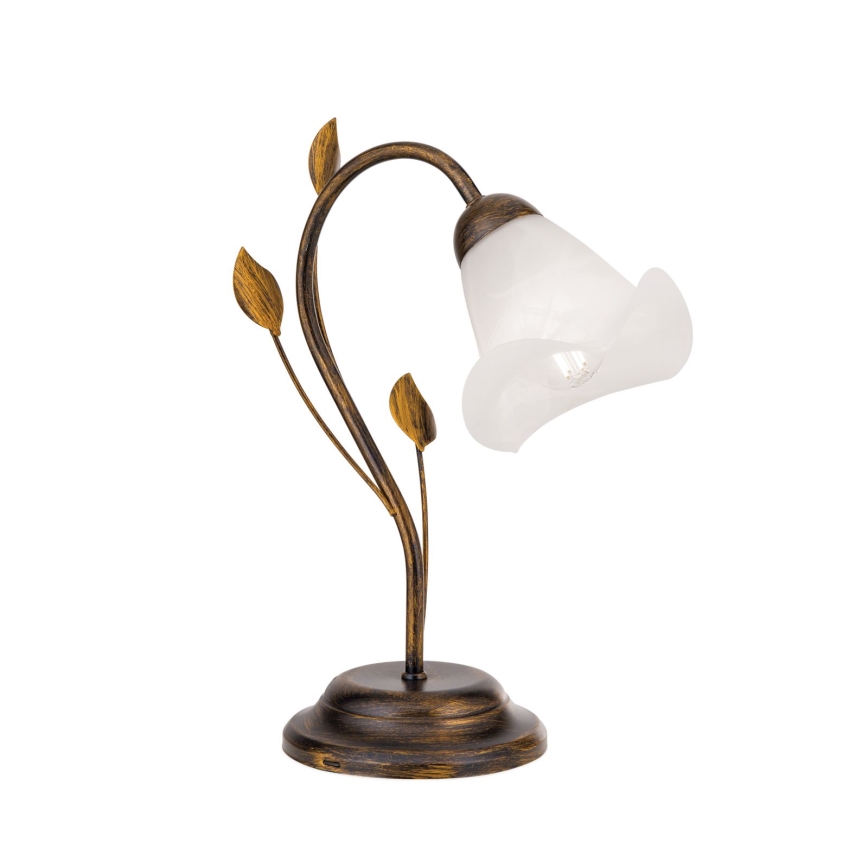 Candeeiro de mesa SISI 1xE14/40W/230V bronze/pátina