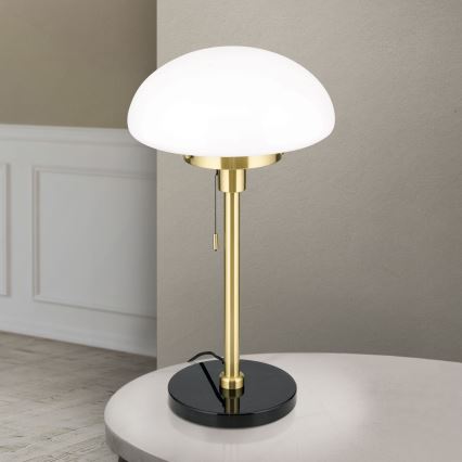 Candeeiro de mesa SPARTA 1xE27/40W/230V dourado/preto