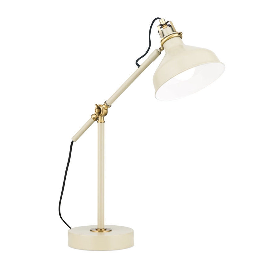 Candeeiro de mesa SCHILLER 1xE27/40W/230V creme/bronze