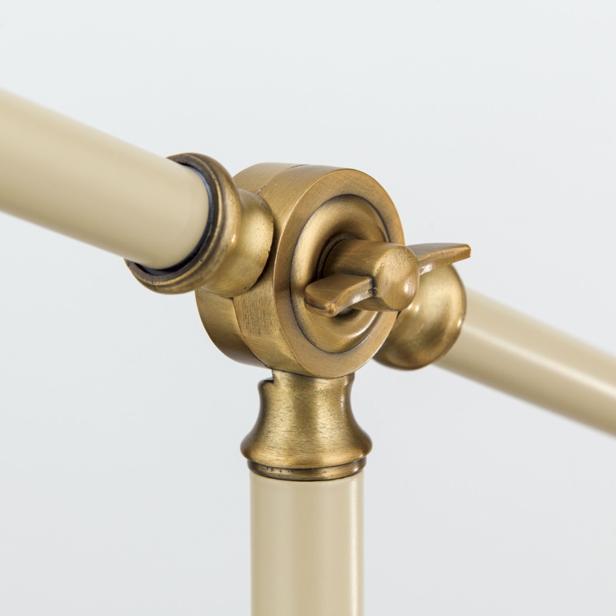 Candeeiro de mesa SCHILLER 1xE27/40W/230V creme/bronze
