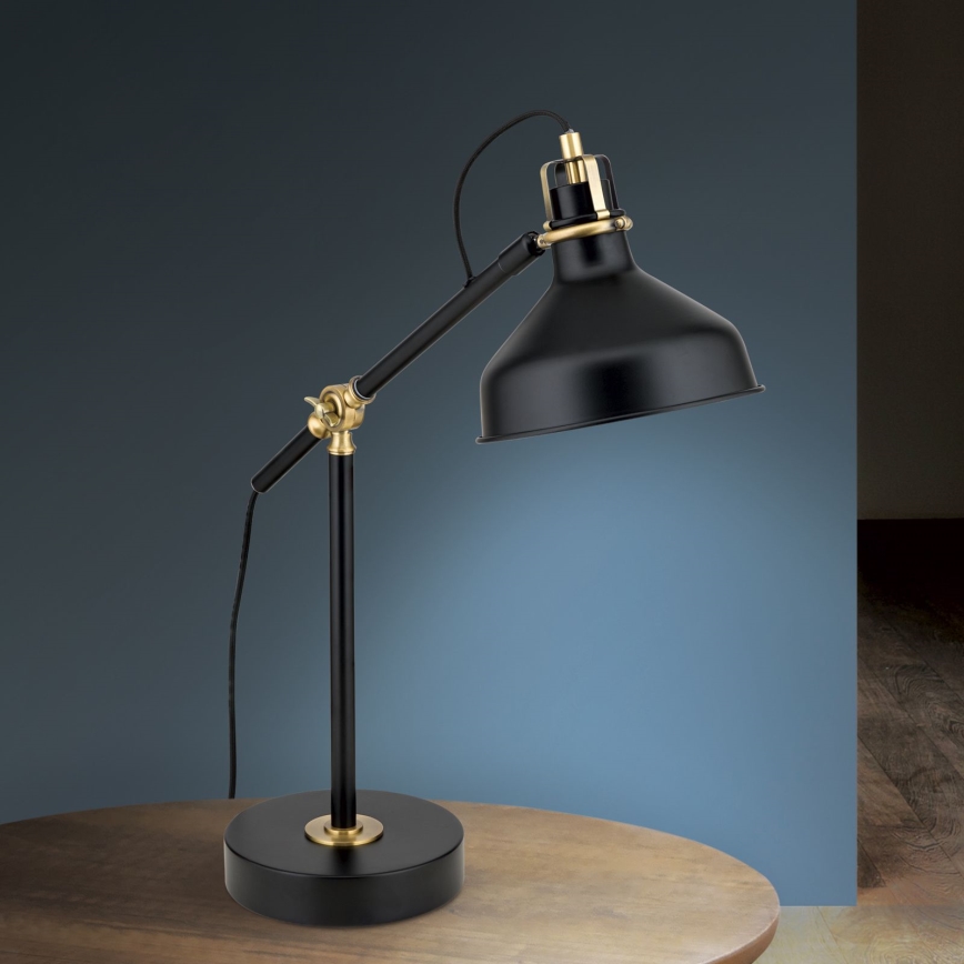 Candeeiro de mesa SCHILLER 1xE27/40W/230V preto/bronze