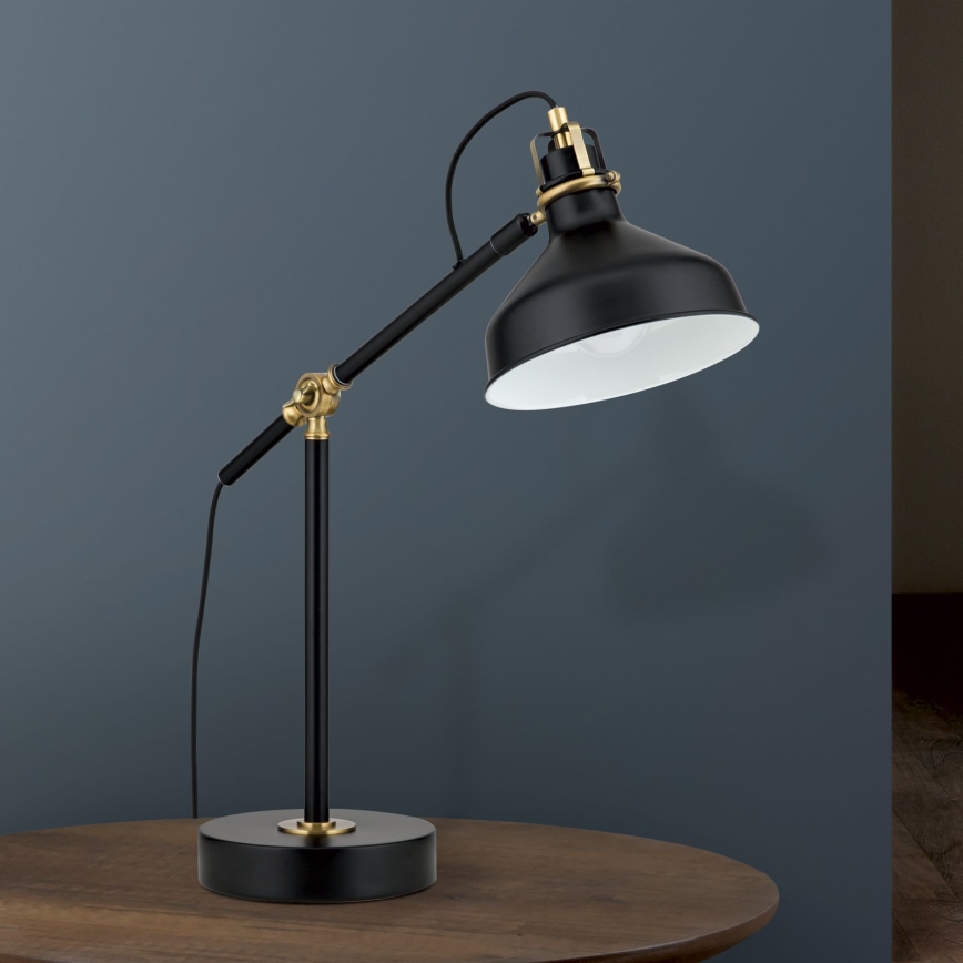 Candeeiro de mesa SCHILLER 1xE27/40W/230V preto/bronze