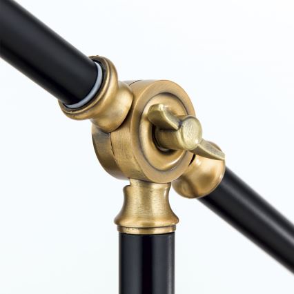 Candeeiro de mesa SCHILLER 1xE27/40W/230V preto/bronze