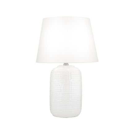 Candeeiro de mesa CORAL 1xE27/40W/230V cerâmica/branco