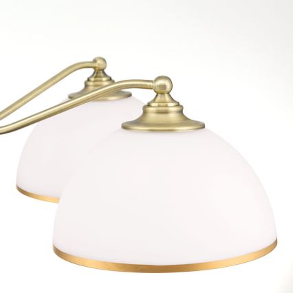 Candeeiro suspenso OLD LAMP 5xE27/40W/230V diâmetro 75 cm branco/latão