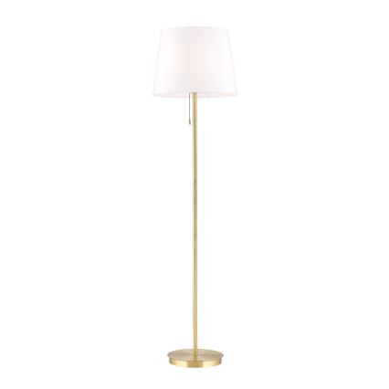 Candeeiro de chão LUDWIG 1xE27/40W/230V branco/dourado
