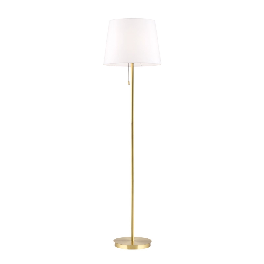 Candeeiro de chão LUDWIG 1xE27/40W/230V branco/dourado