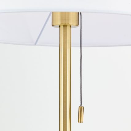 Candeeiro de chão LUDWIG 1xE27/40W/230V branco/dourado