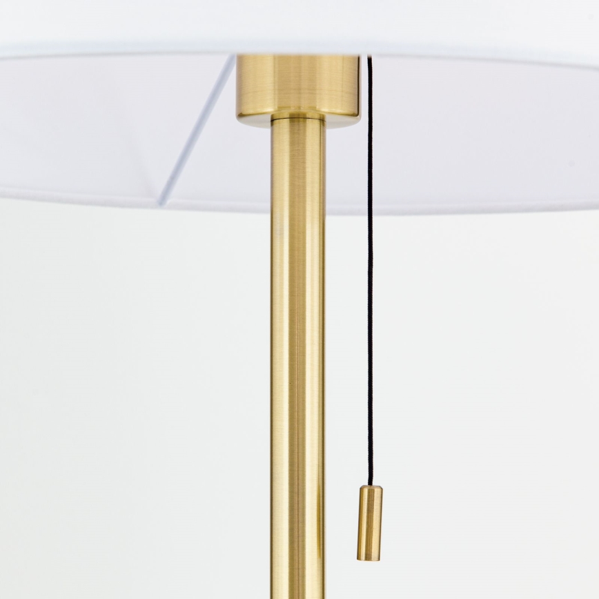 Candeeiro de chão LUDWIG 1xE27/40W/230V branco/dourado