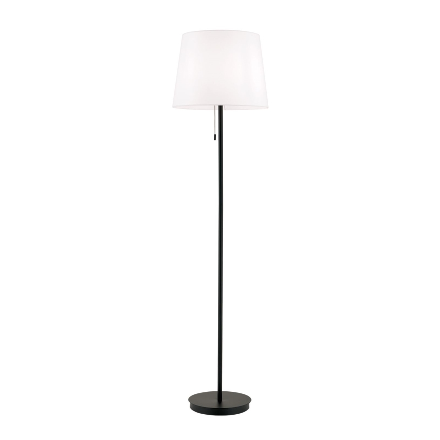 Candeeiro de chão LUDWIG 1xE27/40W/230V branco/preto