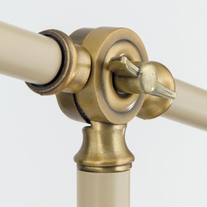 Candeeiro de chão SCHILLER 1xE27/40W/230V creme/bronze