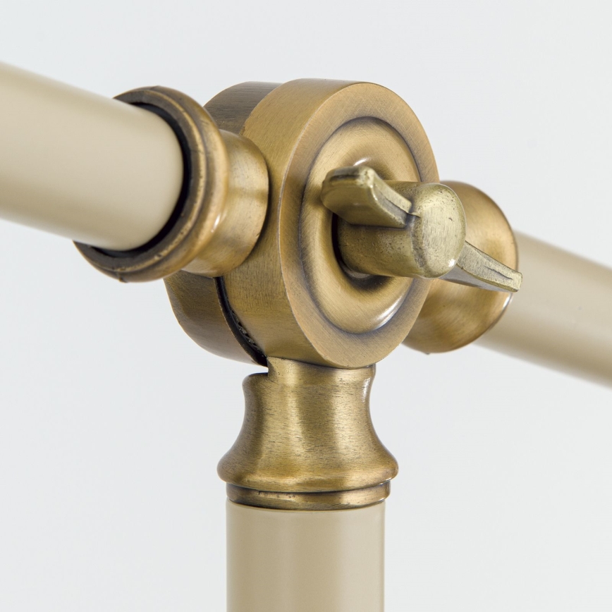Candeeiro de chão SCHILLER 1xE27/40W/230V creme/bronze