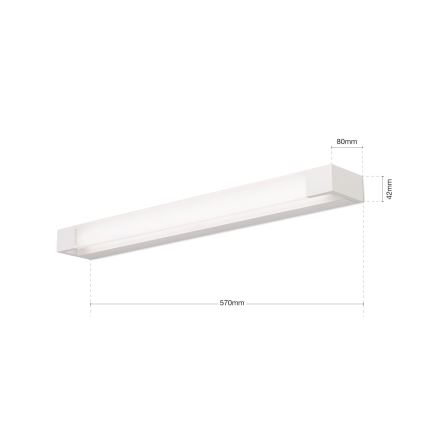 Iluminação de espelho para casa de banho LED MARILYN LED/21W/230V 57 cm IP44 branco