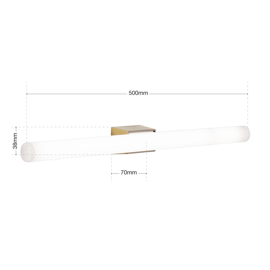 Iluminação de parede LED VISAGIST 1xS14d/8W/230V latão