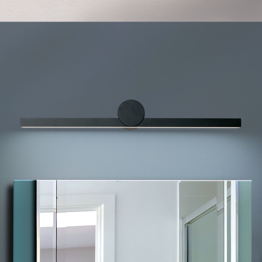 Iluminação de espelho para casa de banho LED BEAUTY LED/12W/230V 61 cm IP54 preto