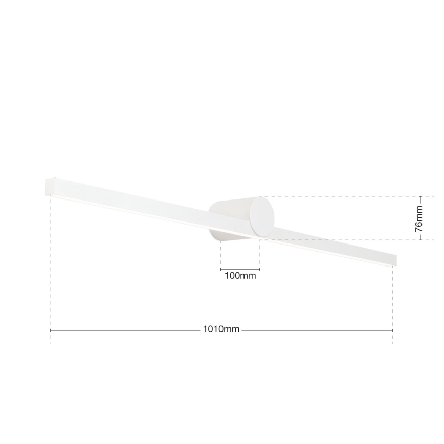 Iluminação de espelho para casa de banho LED BEAUTY LED/24W/230V 101 cm IP54 branco