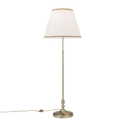 Candeeiro de chão TONIA 2xE27/60W/230V 154 cm branco/bronze