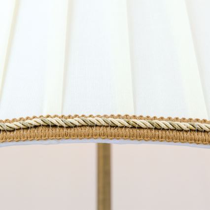 Candeeiro de chão TONIA 2xE27/60W/230V 154 cm branco/bronze