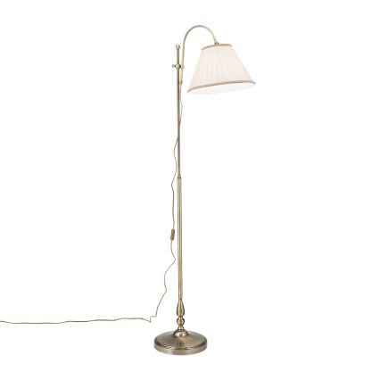 Candeeiro de chão TONIA 1xE27/60W/230V 183 cm branco/bronze
