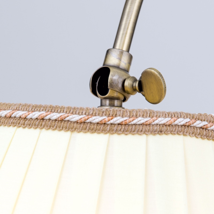 Candeeiro de chão TONIA 1xE27/60W/230V 183 cm branco/bronze