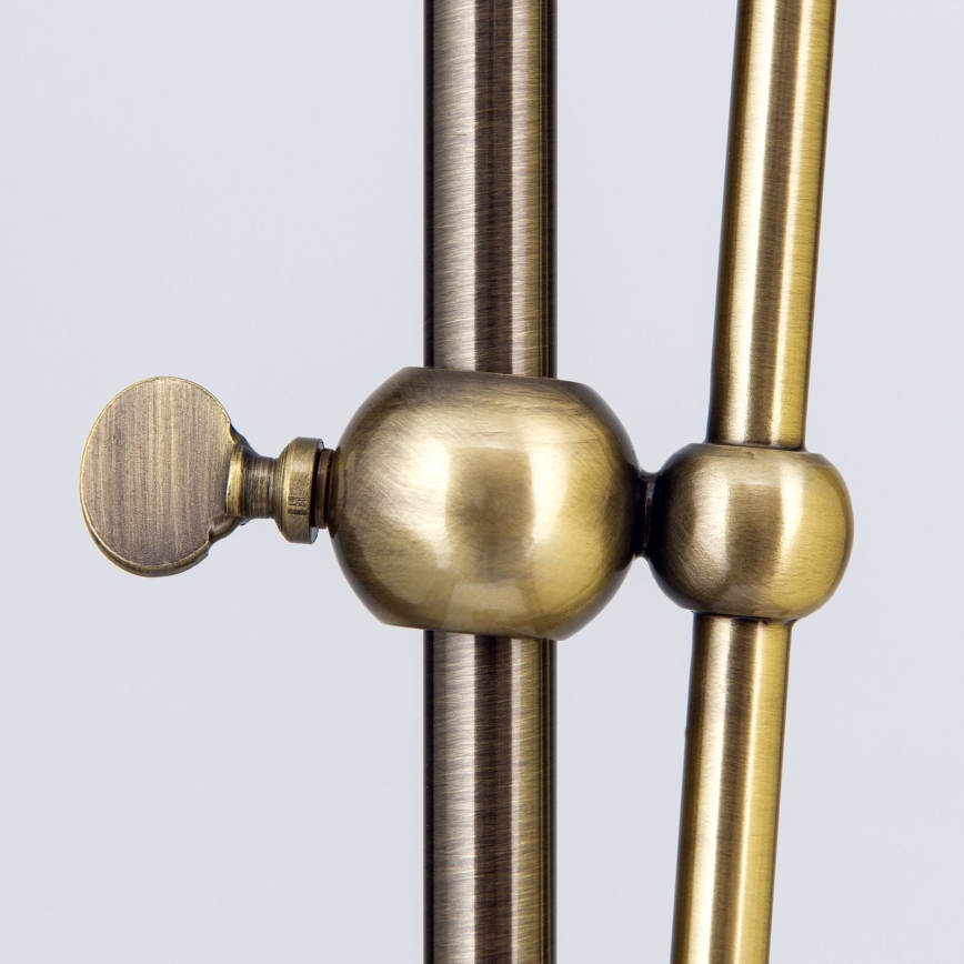 Candeeiro de chão TONIA 1xE27/60W/230V 183 cm branco/bronze