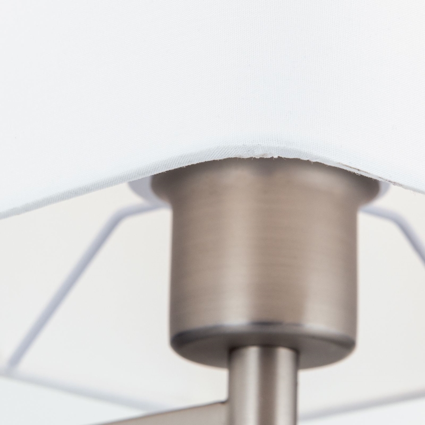 Candeeiro de chão CARLTON 1xE27/40W/230V branco/cromado mate