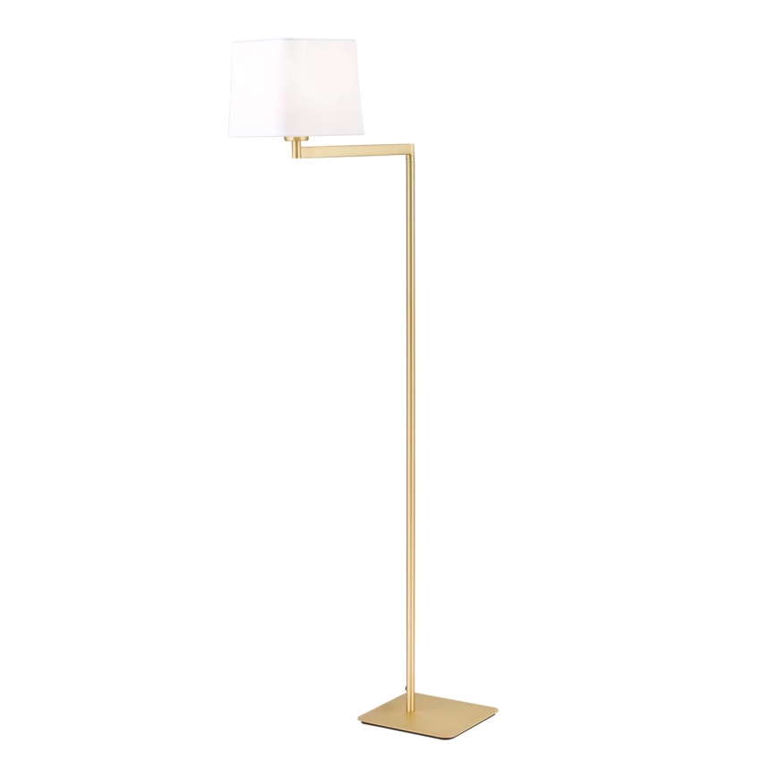 Candeeiro de chão CARLTON 1xE27/40W/230V branco/dourado