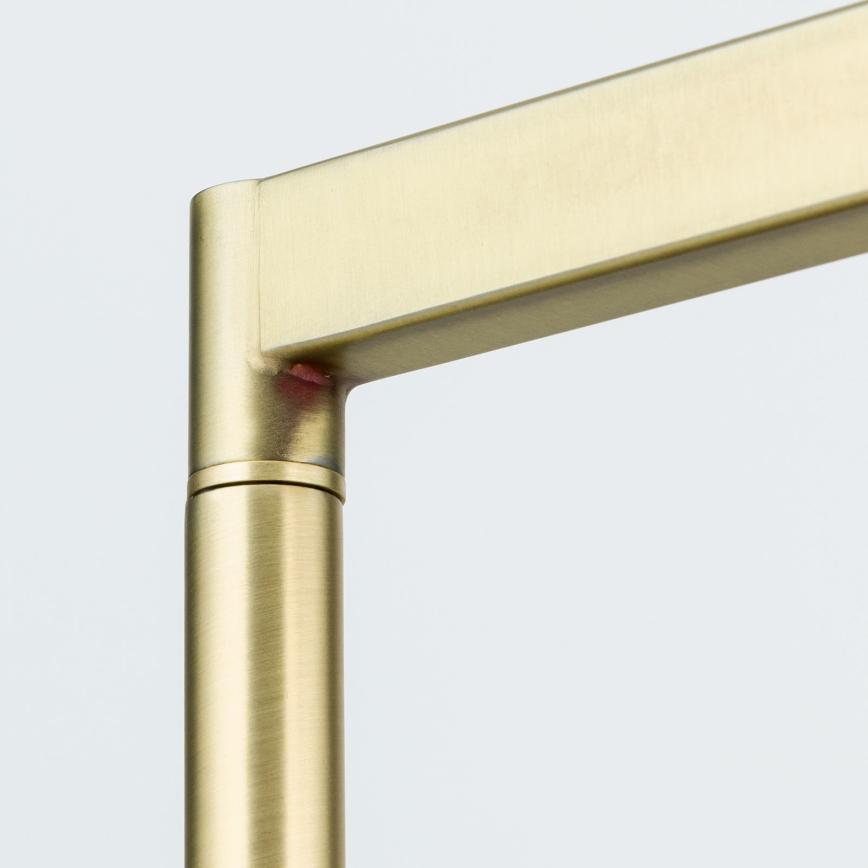 Candeeiro de chão CARLTON 1xE27/40W/230V branco/dourado