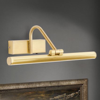 Iluminação de ilustração LED PORTRAIT LED/6W/230V 30 cm dourado