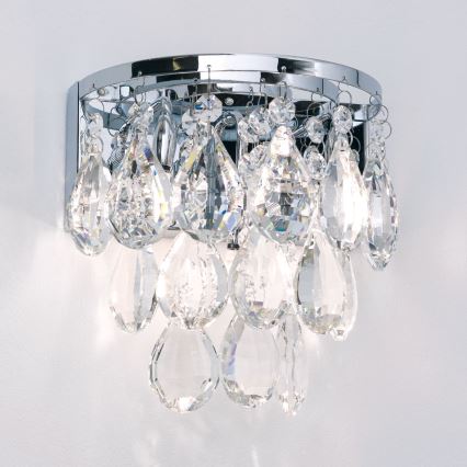 Iluminação de parede em cristal CELESTE 2xG9/40W/230V cromado brilhante