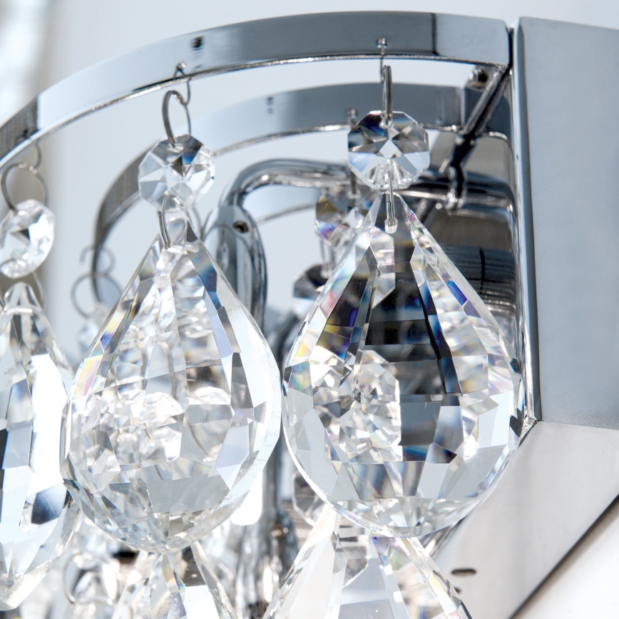 Iluminação de parede em cristal CELESTE 2xG9/40W/230V cromado brilhante